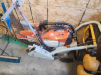 Stihl 420 cutoff saw with cart