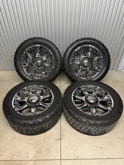 22x9.5” (+10 offset, 130mm hub) Devino “Silo“ 8x165.1 bolt pattern rims. Tires are included for free...
