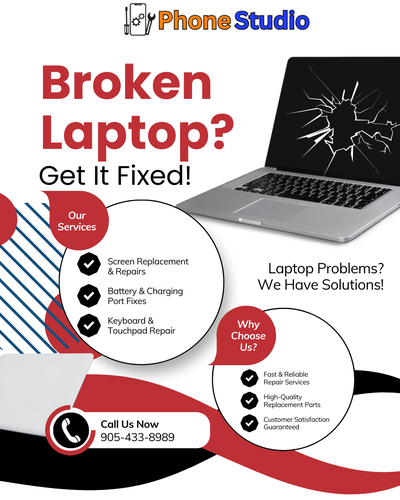Laptop Screen Replacement @ Phone Studio, View more