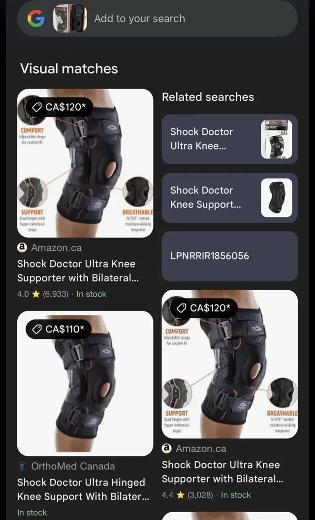 Shock Doctor Ultra Knee Brace – Size L – Dual Hinges in Other in Winnipeg - Image 3