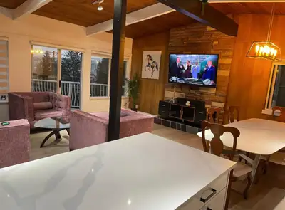 This beautiful, fully furnished spacious large bedroom WITH PRIVATE WASHROOM (separate from other te...