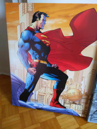  superman cadre  28 inches high , 22 inches wide 