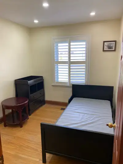 Month to month rental room. Main floor, bathroom and kitchen are sharing with 4 more people. 1st and...