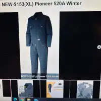 $174 Pioneer Work Suit Navy Blue, XLG.