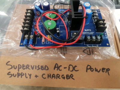 Supervised AC to 12vDC power supply and charger, View more