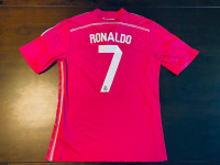 2014-2015 Hype Pink Real Madrid Soccer Jersey - Ronaldo - Large