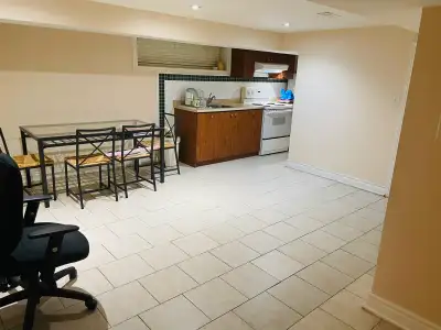 One Bedroom Basement Apartment For Rent