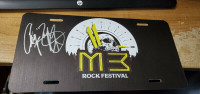 Chip Z'Nuff of Enuff Z'Nuff Autographed Licence Plate M3 Fest