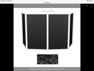 AMERICAN DJ SCRIMS FOR FACADE, View more