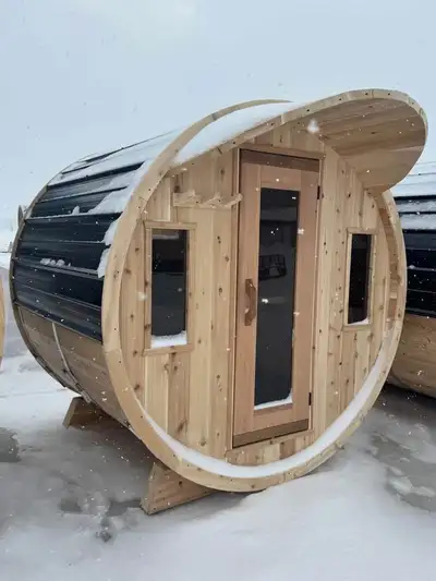 Cedar Barrel Sauna *Winter Inventory Specials*, View more