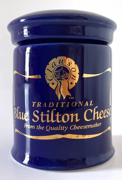 Vintage 1980 Pot porcelaine  BLUE STILTON CHEESE Angleterre, View more