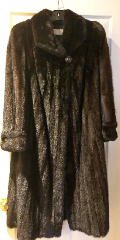 Manteau de vison femelle acajou pour femme, View more