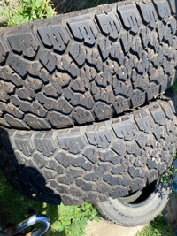 Two General Grabbers 275/60R20 tires