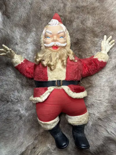 1950’s Rubber Face Santa, View more