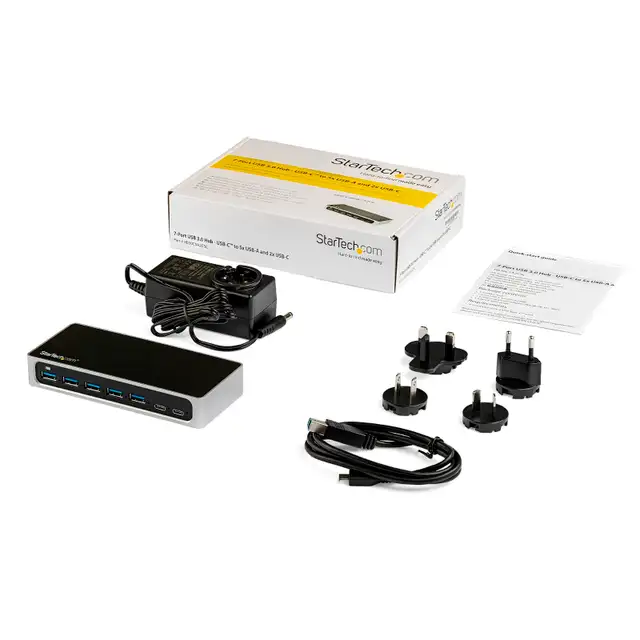 STARTECH HB30C5A2CSC USB C HUB 7 PORT USB-C to 5 x USB-A and 2 x62863265450499124