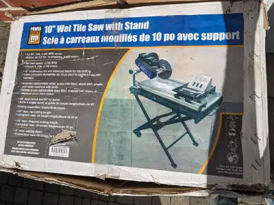 Powerfist 10" Wet Saw with stand, View more