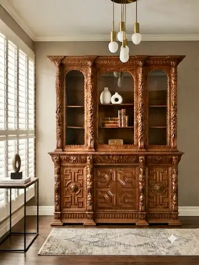 Antique Oak Hutch, View more