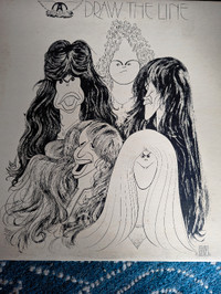 Vintage Vinyl!   Aerosmith ~ DRAW THE LINE ~ 1977 LP Record