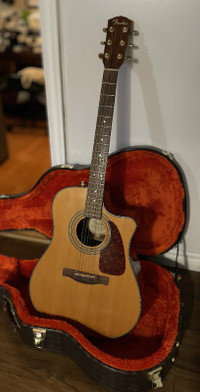 Fender D220SCE Bubinga Nat Acoustic/Electric Guitar