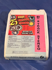 25 Rock Revival Greats 8-Track Tape