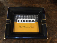 Rare Original COHIBA Cuba Havana Ceramic Cigar Ashtray 