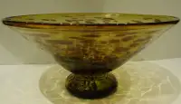 NEW, "TORTOISE GLASS" CONICAL SERVING BOWL