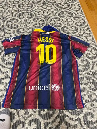 Brand new with tags Soccer Messi jersey and shorts, View more