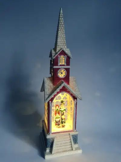 Church Snow Globe (LED) Christmas Decor NEW MINT, View more