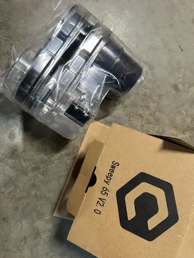 Sweepy V2 vacuum hook up for a 65mm diameter router or spindle that is used on your cnc. New in box,...