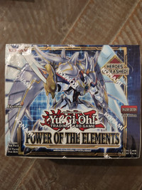 Yu Gi OH Power Of the Elements Booster Box Sealed