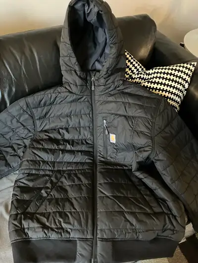 Carhartt Men’s Lightweight Insulated Hooded Jacket - Size Large, View more
