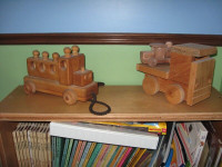 autos antique en bois pour enfants