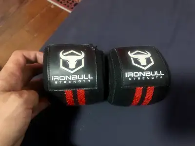 Ironbull Strength Wrist Wraps - Black/Red, View more