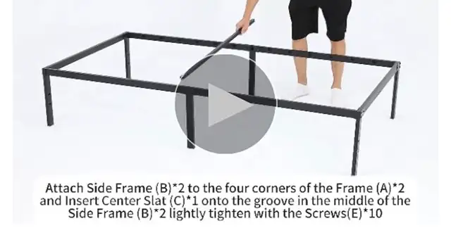 Sweetcrispy Twin Size Bed Frame in Beds & Mattresses in Kitchener / Waterloo - Image 5