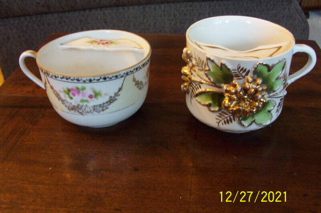 Two Antique Mustache Cups in Arts & Collectibles in Hamilton