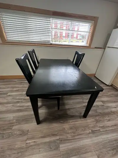 dinning table + 3 chairs , View more