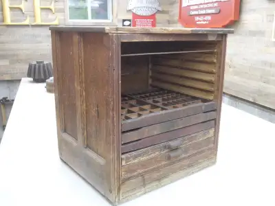 Cabinet size = 26” wide x 22” deep x 26 3/4” high. Someone in it’s past history cut it down from an...