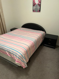 5 piece Queen bed set and mattress 