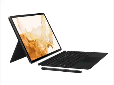 Galaxy Tab S8+ / S7+ Book Cover Keyboard, Black - new, View more