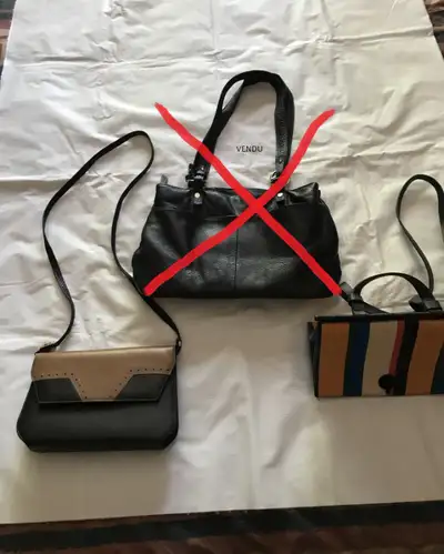 Sac à main NATURALIZER -Sacoche en cuir avec attache à pression aimantée -Bandoulière amovible -Peti...