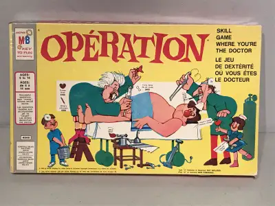 Vintage 1965 Operation Board Game Smoking Doctor Milton Bradley, View more
