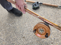 hd alvey muching reel and rod for trolling for pacific salmon