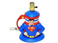 *RARE* Vintage Ceramic Mold Superman 11" Desk Lamp 1981