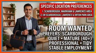 I am a mature, responsible, and clean working adult seeking a QUIET private room starting October 1...