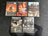 DVDS de film de guerre.