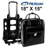 McKleinUSA Leather Wheeled Ladies' Laptop Briefcase- NEW