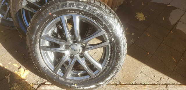 4 winter tires and DAI 16 inch rims Hyundai Kona in Tires & Rims in Penticton - Image 2