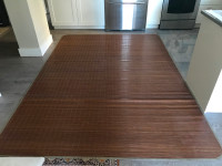 Wood area rug