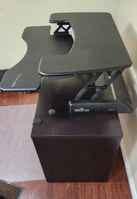Sit Stand adjustable height converter