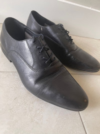 Lasocki Men’s Black Leather Oxford Shoes